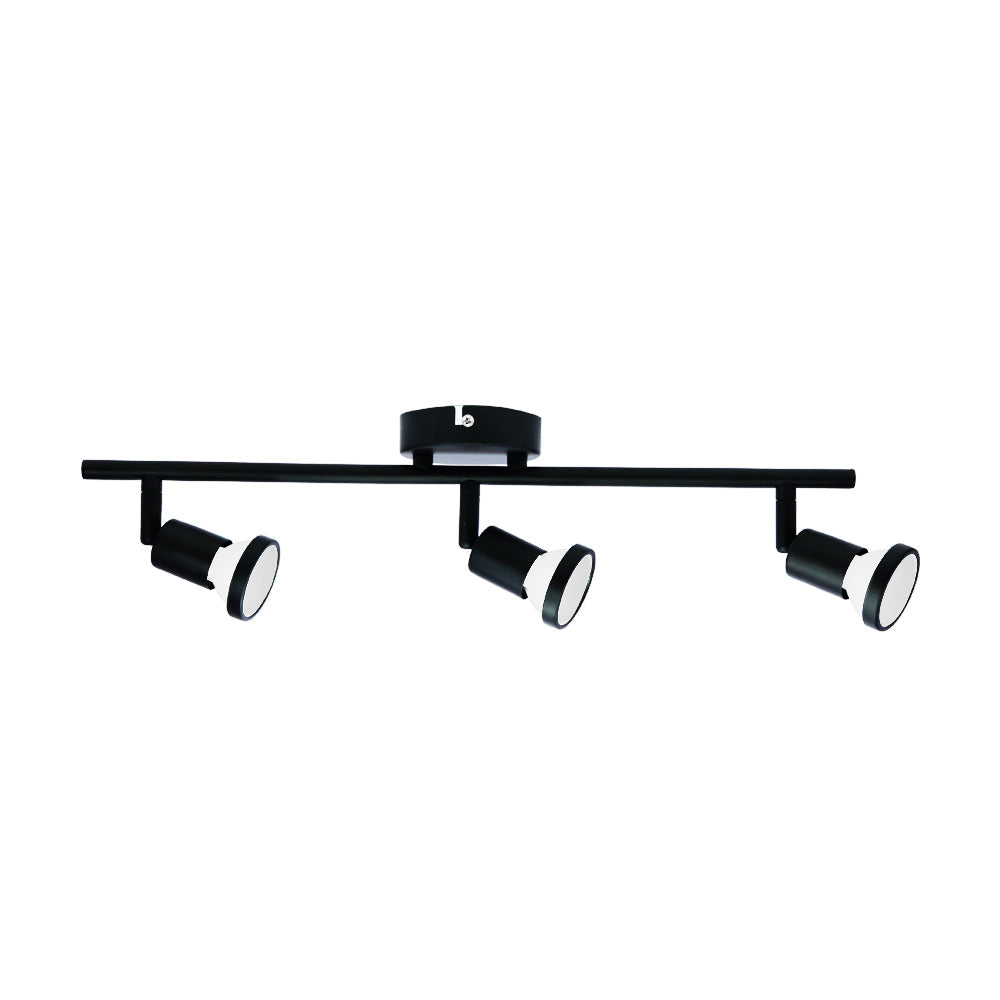 FOCO SOBREPUESTO SPOTLIGHT CIELO O MURO 3XGU10 NEGRO