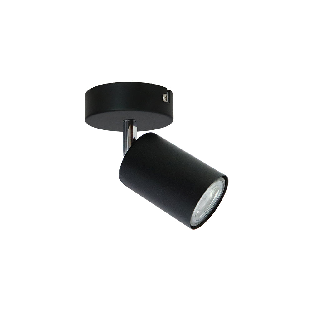 FOCO SOBREPUESTO DECO PLUS 1XGU10 COLOR NEGRO