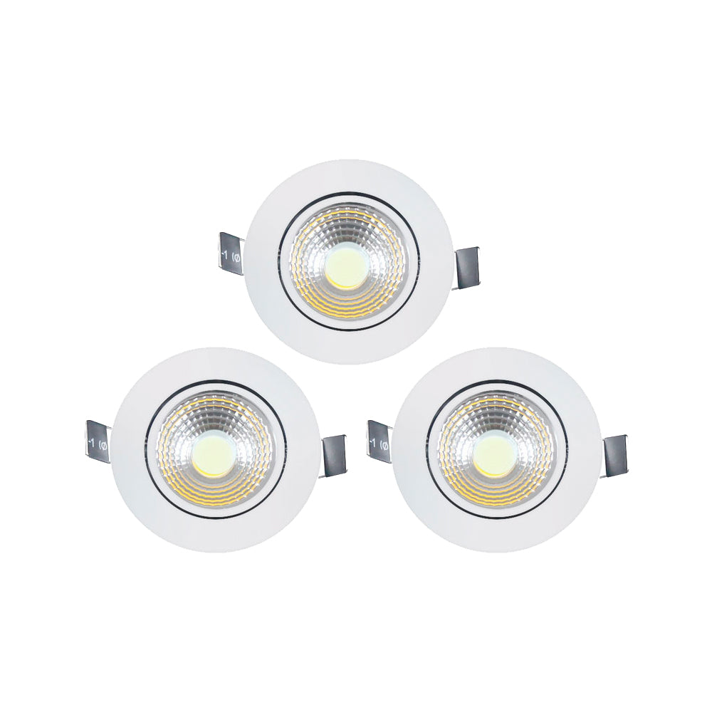 PACK 3 FOCOS DICROICOS LED 5W BLANCOS 3000K