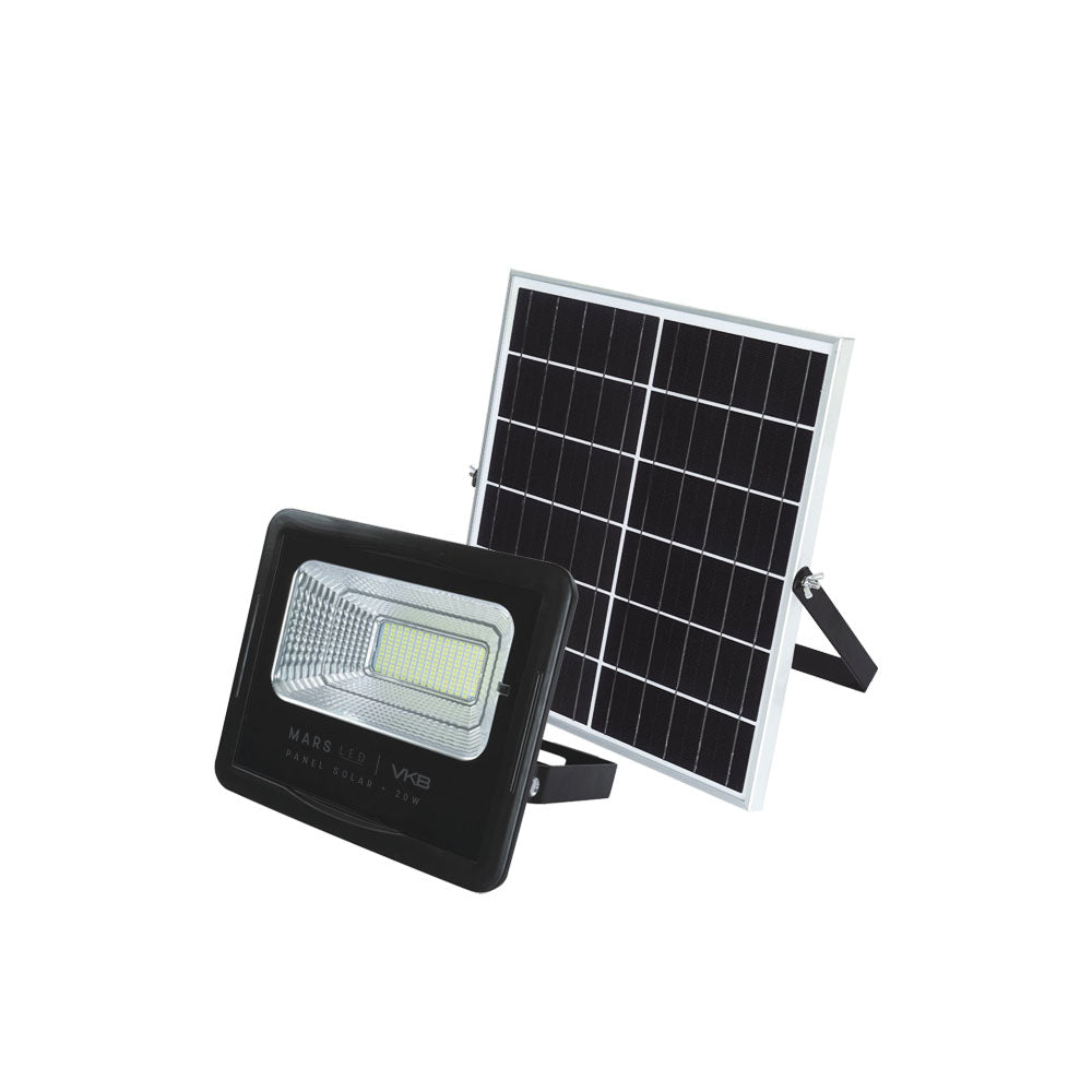 REFLECTOR LED 20W CON PANEL SOLAR 6500K IP65