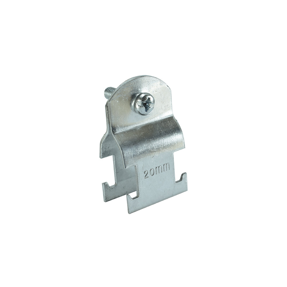 ABRAZADERA ELECTROGALVANIZADA RUC CON PERNO 20MM