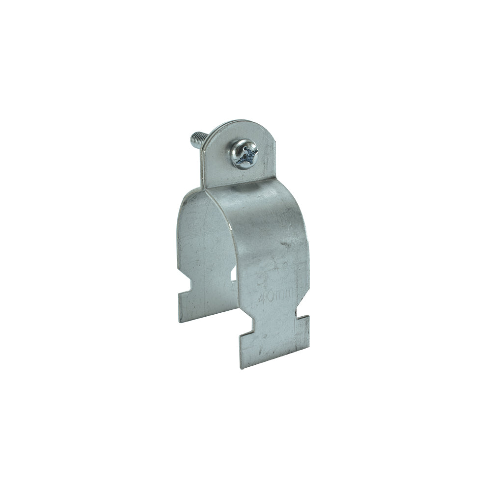 ABRAZADERA ELECTROGALVANIZADA RC CON PERNO 40MM