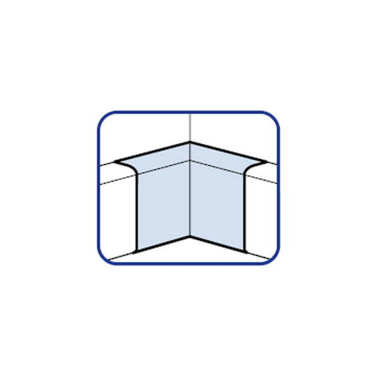 CURVA INTERIOR PARA CANALETA PVC 40X16MM