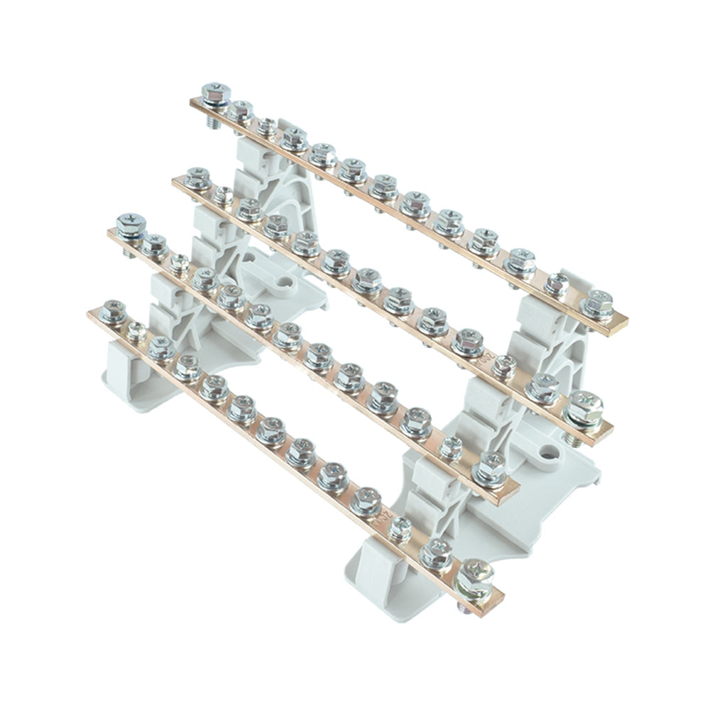 Barra repartidora tetrapolar de potencia 13 polos 200A