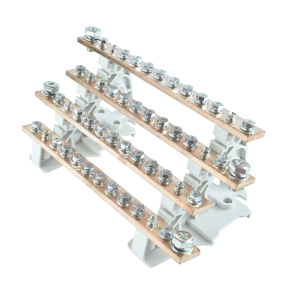 Barra repartidora tetrapolar de potencia 13 polos 400A
