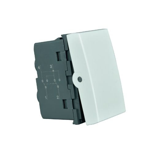 Módulo interruptor cruzamiento 4 vias 10A 250V WHITE
