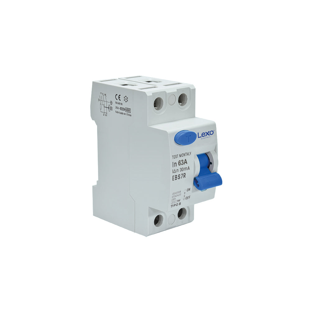 Interruptor diferencial 2X63A 30mA tipo B