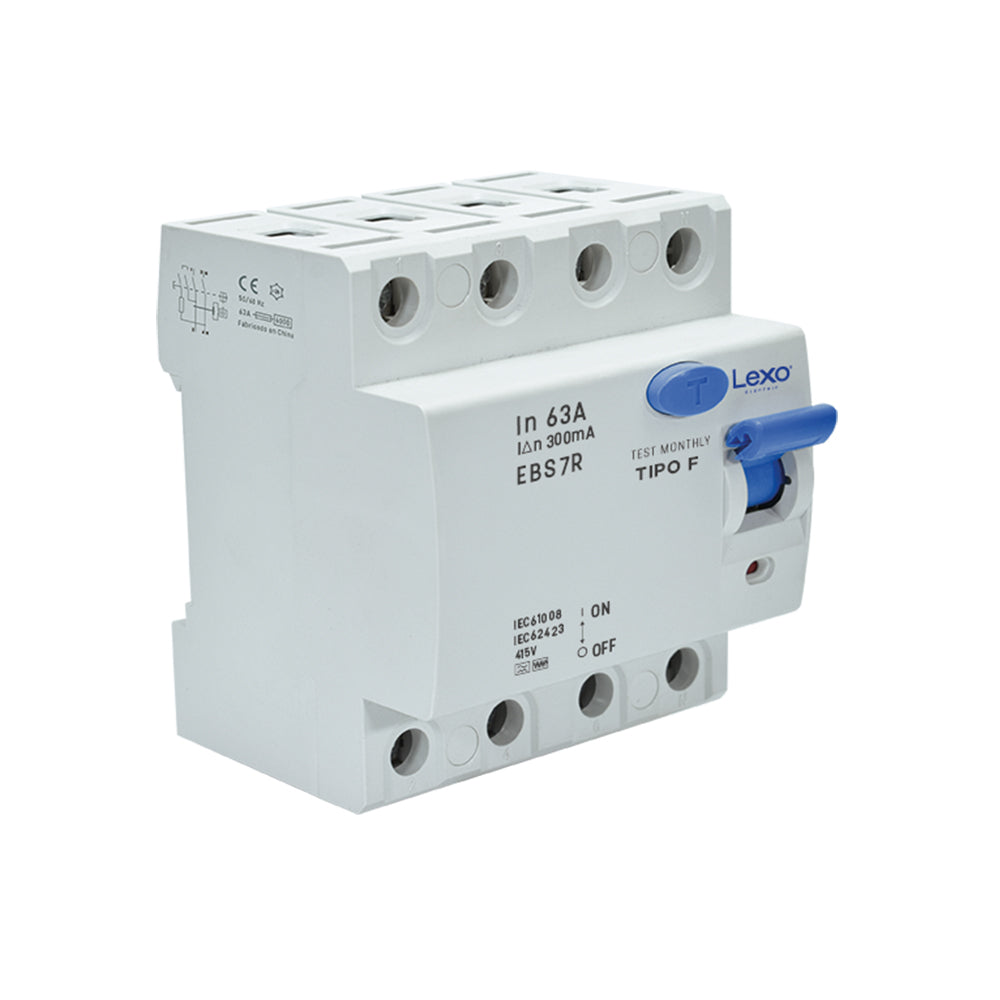 Interruptor diferencial 4X63A 300mA tipo F