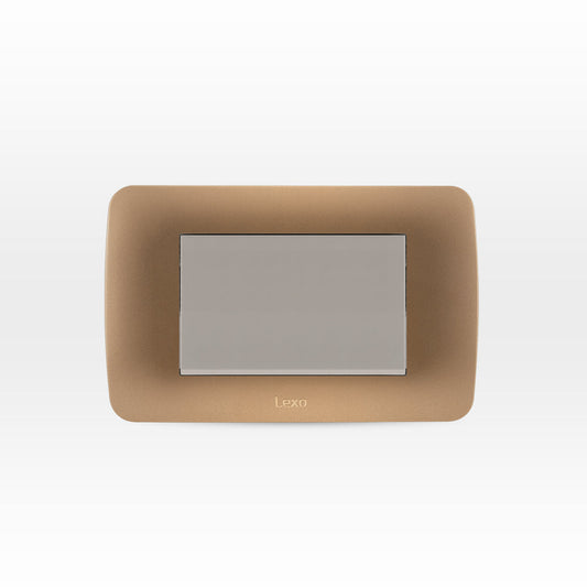 INTERRUPTOR SIMPLE  9/12 TECLON 73 MM 10A 250V BEIGE ARMADO TITANIO