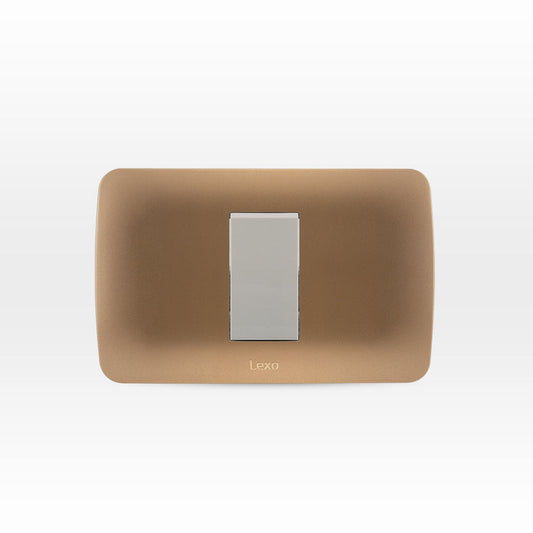 INTERRUPTOR SIMPLE  9/12 10A 250V BEIGE ARMADO TITANIO