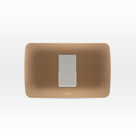 INTERRUPTOR SIMPLE  9/24 10A 250V BEIGE ARMADO TITANIO