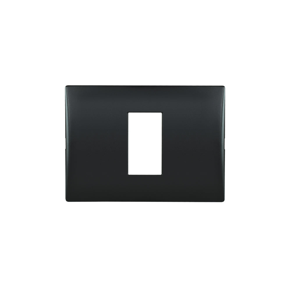 PLACA 1 MÓDULO ANDES COLOR BLACK+SOPORTE