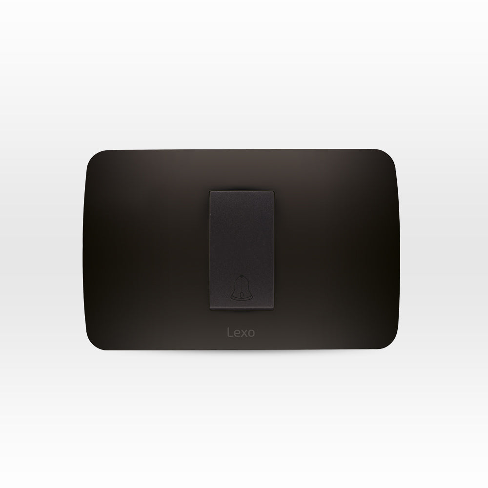 INTERRUPTOR PULSADOR TIMBRE 10A 250V GRAFITO ARMADO