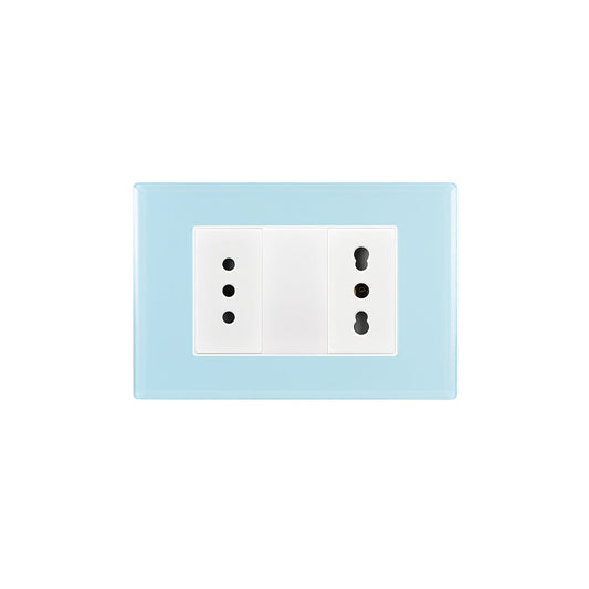 TOMA CORRIENTE DOBLE 10A MAS 10/16A 250V SKY ARMADO