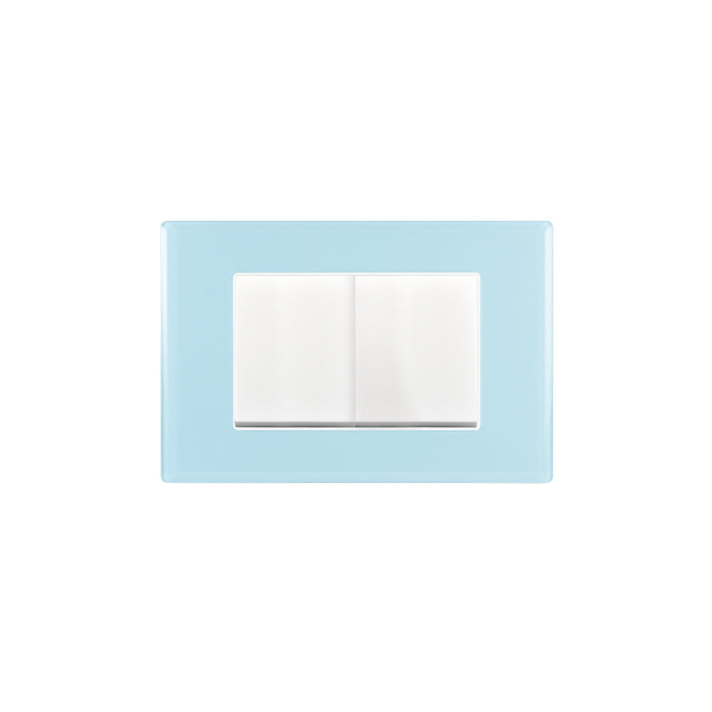 INTERRUPTOR DOBLE CRYSTAL  9/15 TECLON 35.6MM 10A 250V SKY ARMADO