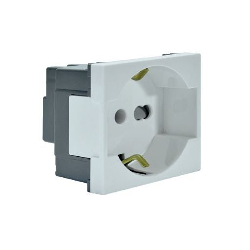 Módulo toma de corriente SCHUKO 2P+T 10/16A 250V beige