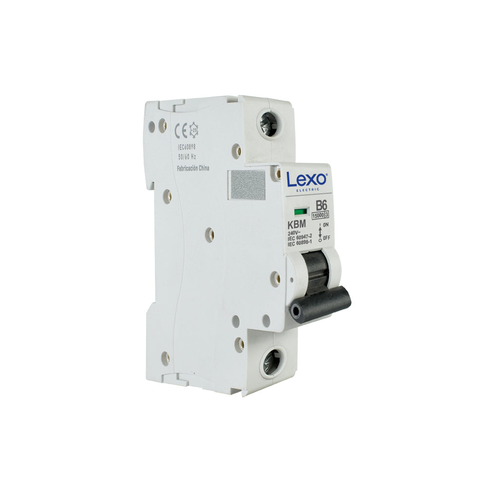 Interruptor automático 1X6A curva B 15kA