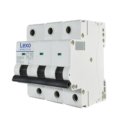 INTERRUPTOR AUTOMÁTICO 3X10A CURVA C 20KA