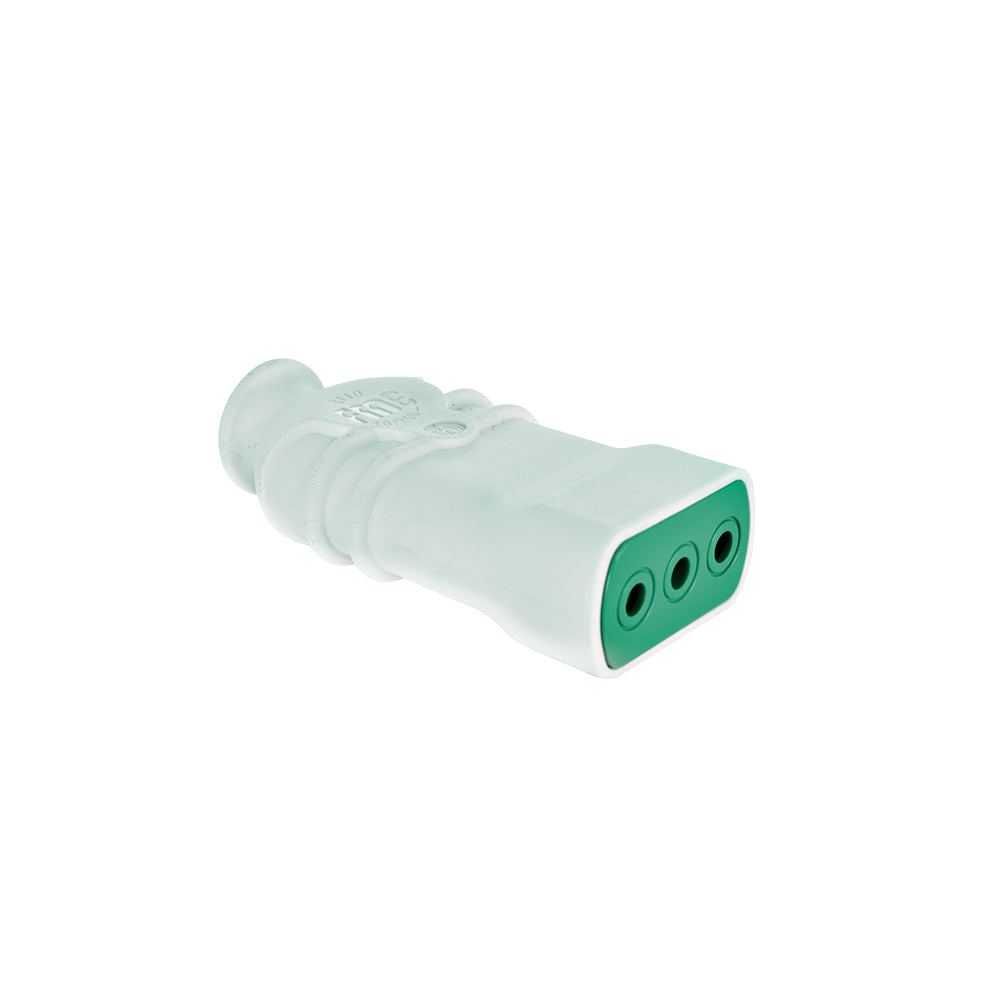 ENCHUFE HEMBRA 2P+T 10A 250VAC BLANCO