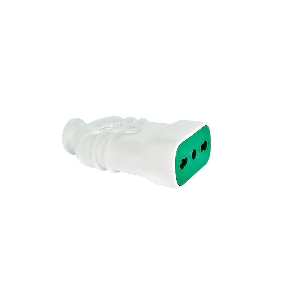 ENCHUFE HEMBRA 2P+T 16A 250VAC BLANCO