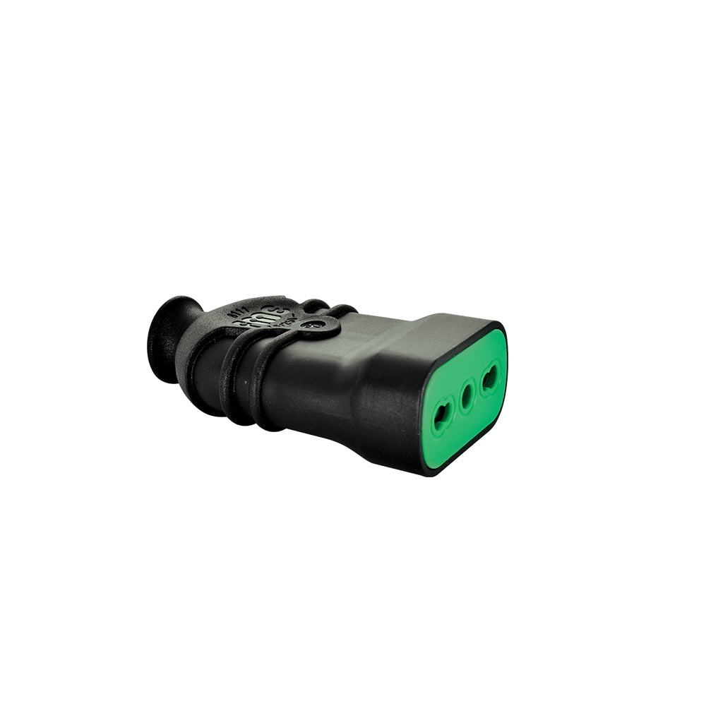 ENCHUFE HEMBRA 2P+T 16A 250VAC NEGRO