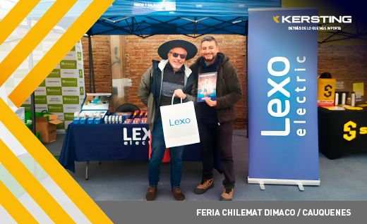 Kersting y Lexo Electric participaron en la feria CHILEMAT de Dimaco