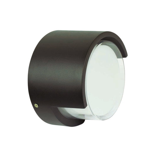 APLIQUE DE PARED CIRCULAR 12W LED INTEGRADO 3000K NEGRO