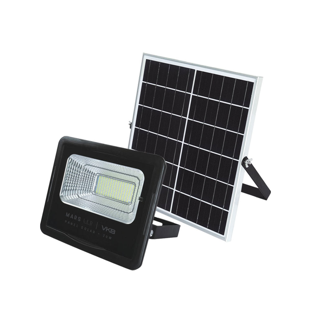 REFLECTOR LED 100W CON PANEL SOLAR 6500K IP65