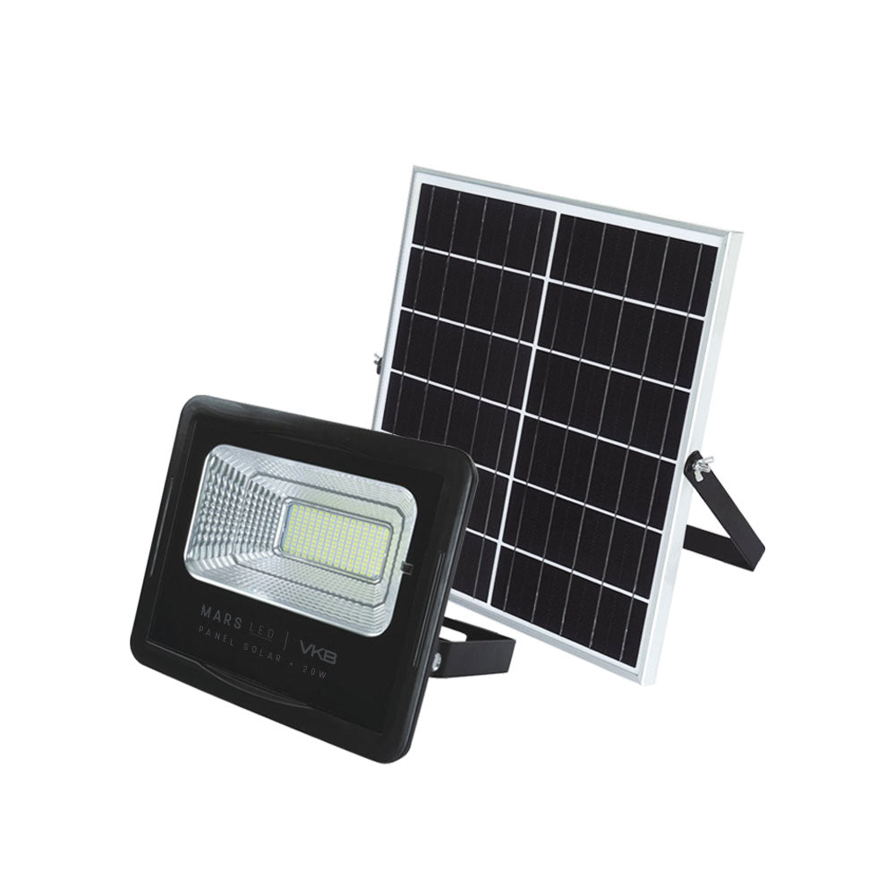 REFLECTOR LED 60W CON PANEL SOLAR 2700K IP65