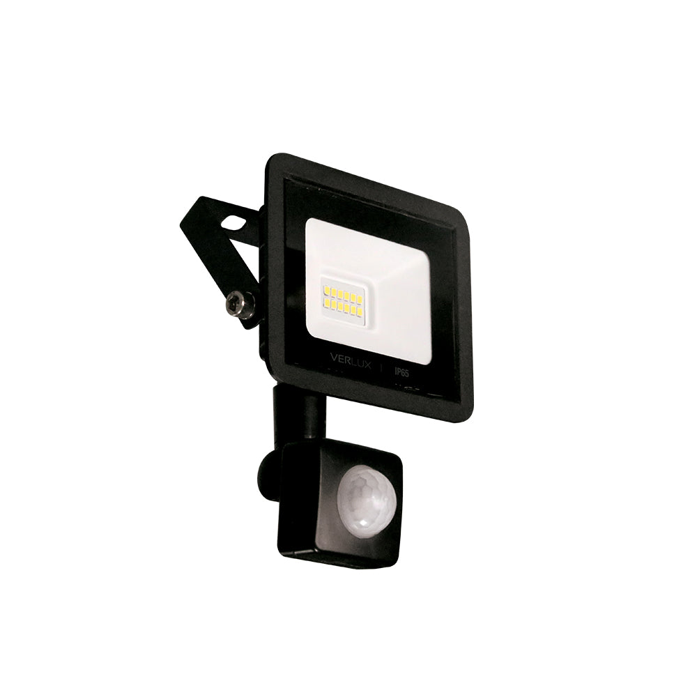 REFLECTOR LED 10W CON SENSOR NEGRO 6500K IP65