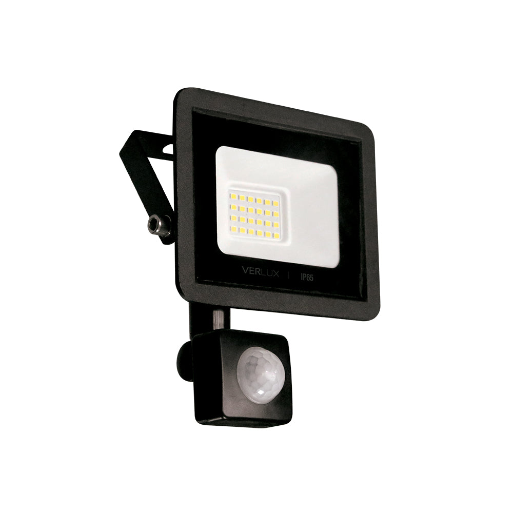 REFLECTOR LED 20W CON SENSOR NEGRO 6500K IP65