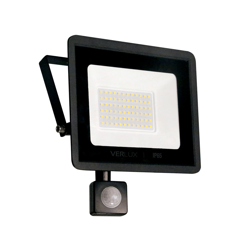 REFLECTOR LED 50W CON SENSOR NEGRO 6500K IP65