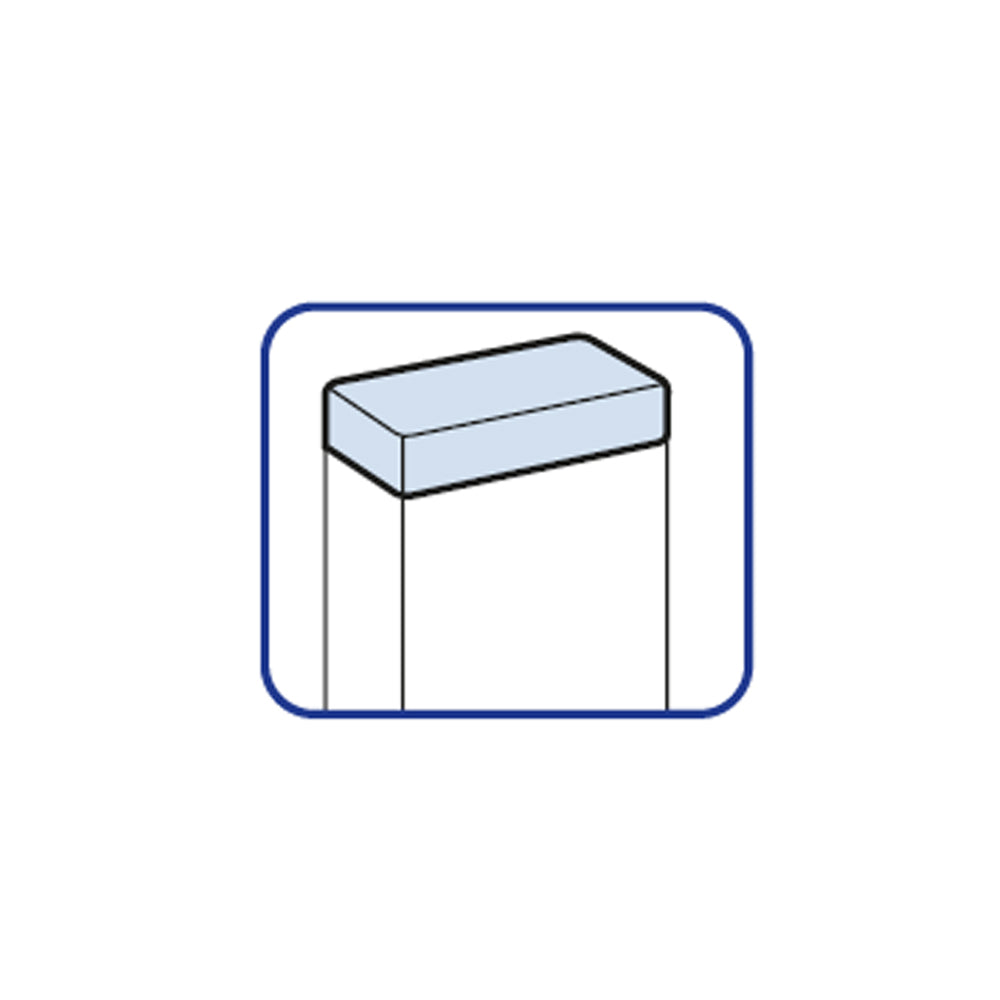 TAPA TERMINAL PARA CANALETA PVC 100X50MM