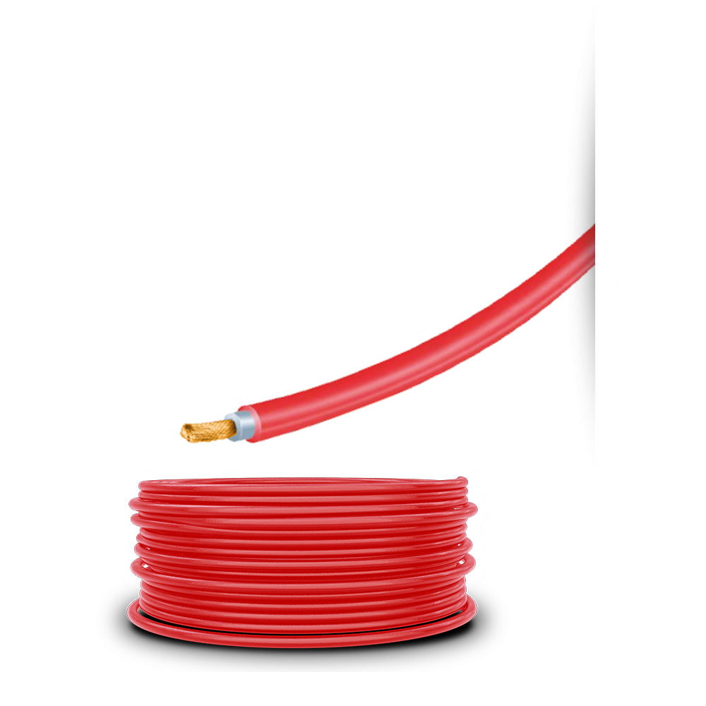 CABLE SOLAR XLPO ROLLO DE 300 METROS 4MM ROJO