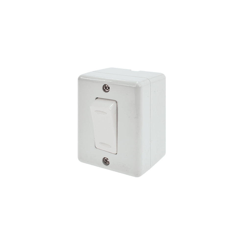 CASQUETE INTERRUPTOR CONMUTADOR  9/24 BLANCO