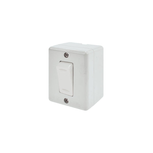 CASQUETE INTERRUPTOR CONMUTADOR  9/24 BLANCO