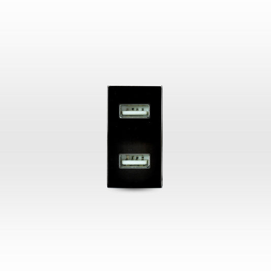 MÓDULO TOMA USB 5V C.C. 1100MA CAFÉ