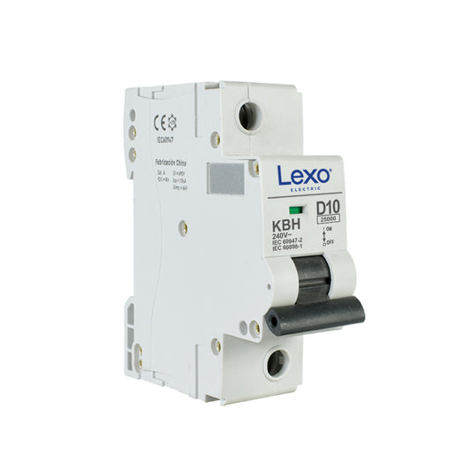 Interruptor automático 1X10A curva D 25kA