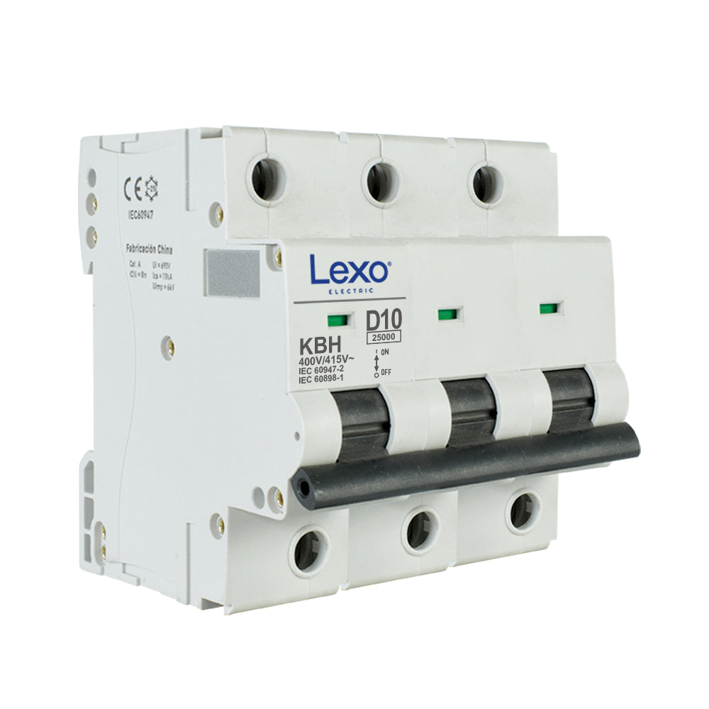 Interruptor automático 3X40A curva D 25kA