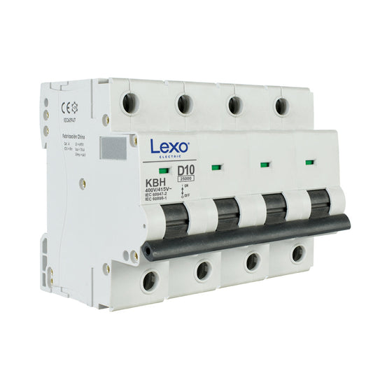 Interruptor automático 4X32A curva D 25kA