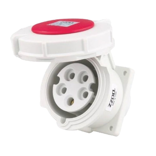 Enchufe industrial hembra embutida IP67 380V 16A 3P+T